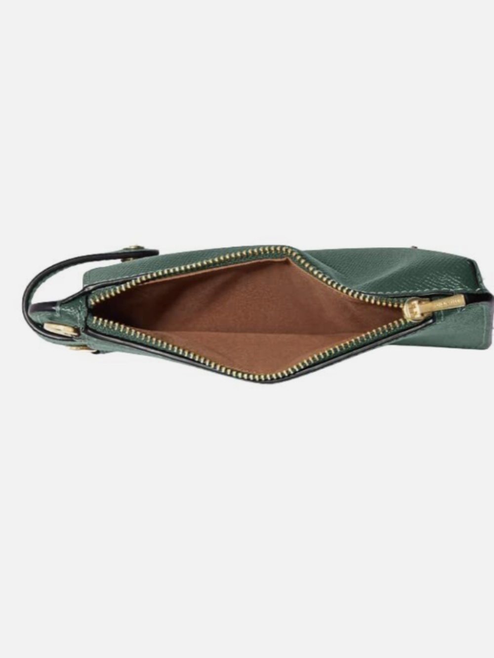 Coach North/South Phone Crossbody Bag in Everglade Deep Green Jewel Tone - Picture 8 of 14